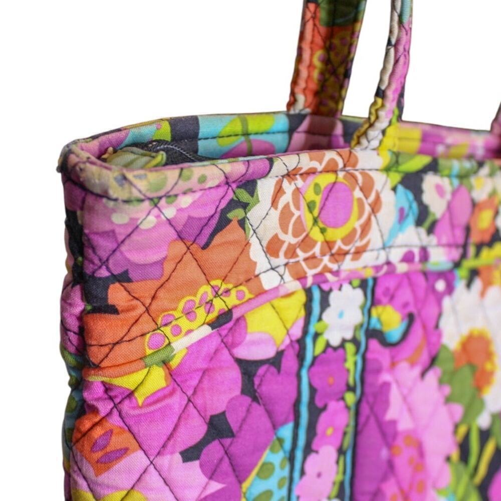 Vera Bradley Glenna Va Va Bloom Tote Shoulder Bag Floral Flower Power - Picture 3 of 4